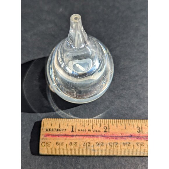 1960's Guzzini Teardrop Salt & Pepper Shakers in Clear Lucite by Luigi Massoni - Picture 5 of 5